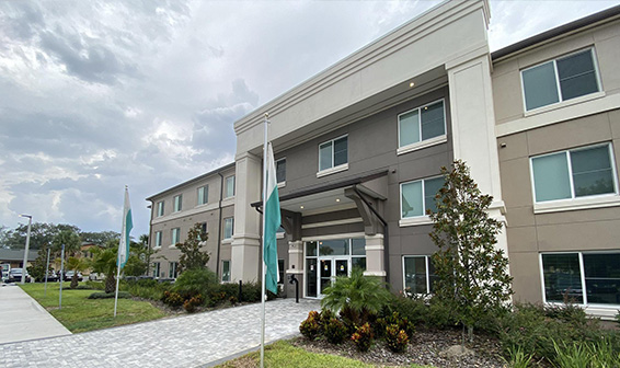 Modern institutional building exterior